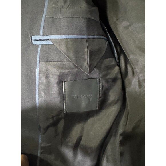 THEORY Blazer Men 36R MALCOLM Black Wool Slim Fit Wool Sport Coat - Picture 3 of 11